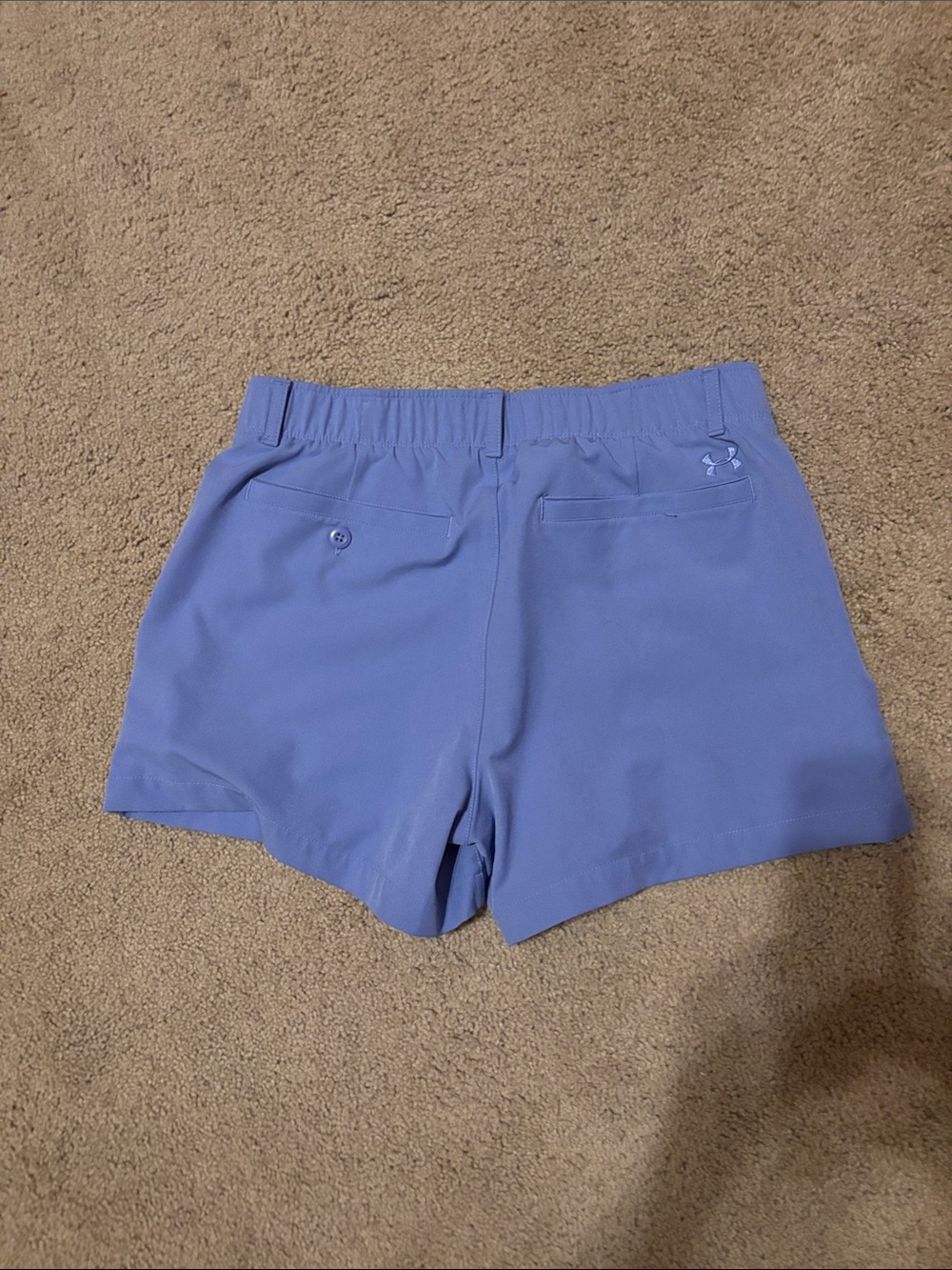Under Armour Women's Athletic Shorts in Periwinkle - Picture 2 of 3